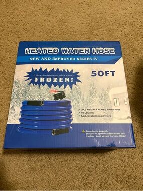 Heated Water Hose 50FT - Blue